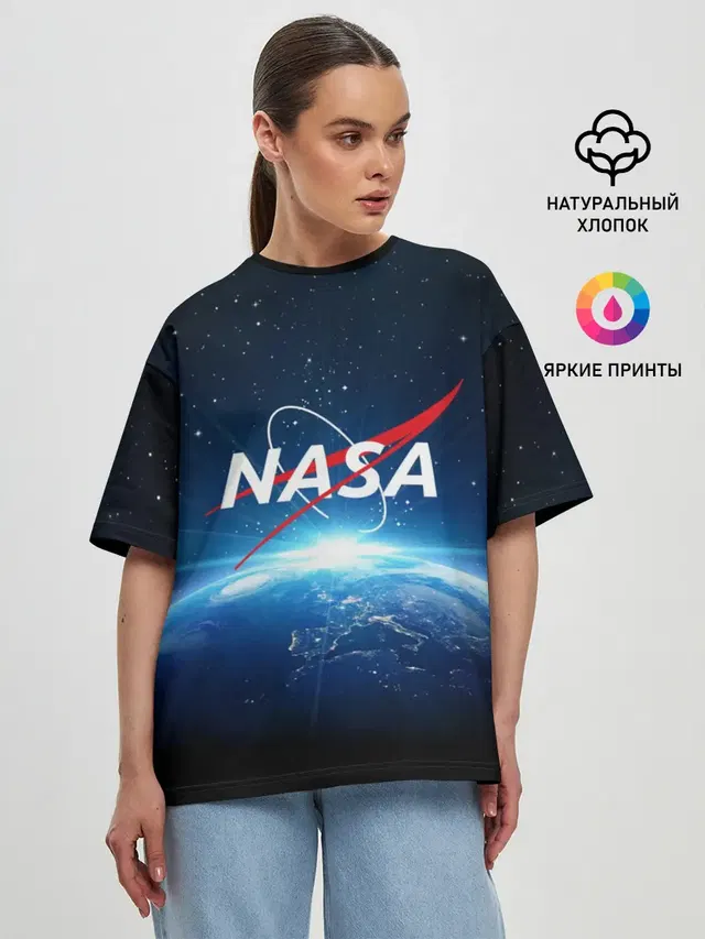 Женская футболка оверсайз