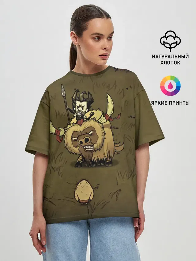 Женская футболка оверсайз