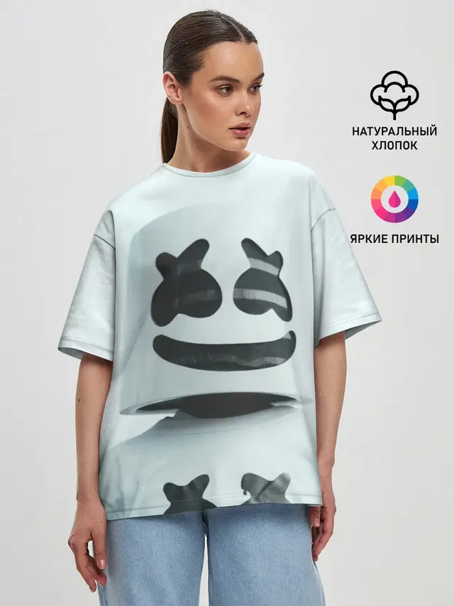 Женская футболка оверсайз