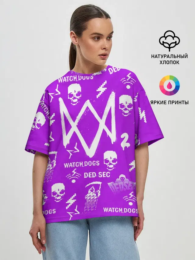 Женская футболка оверсайз с принтом «Skull»