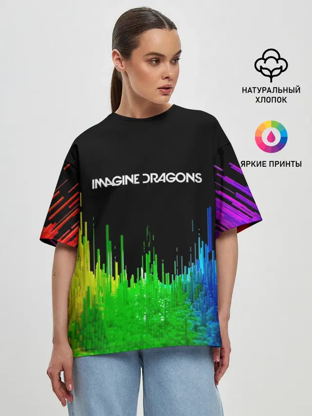 Женская футболка оверсайз