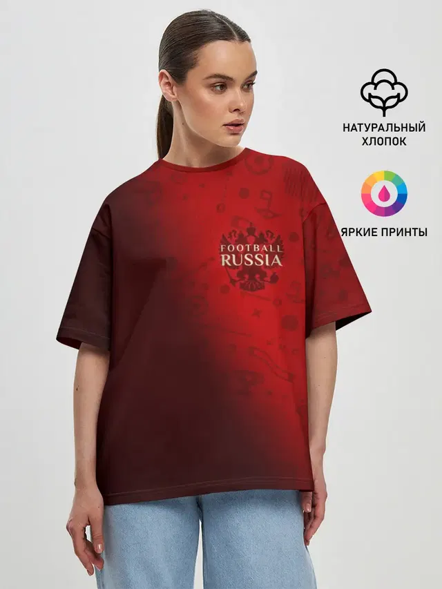 Женская футболка оверсайз