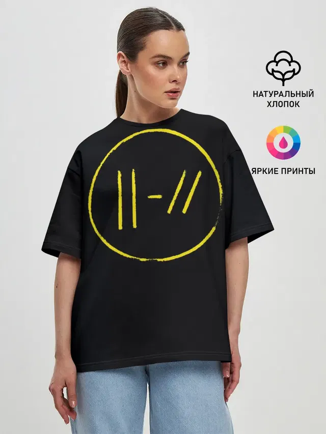 Женская футболка оверсайз