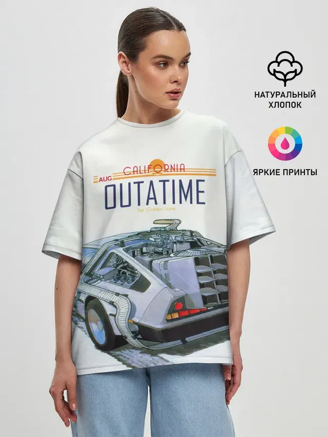 Женская футболка оверсайз