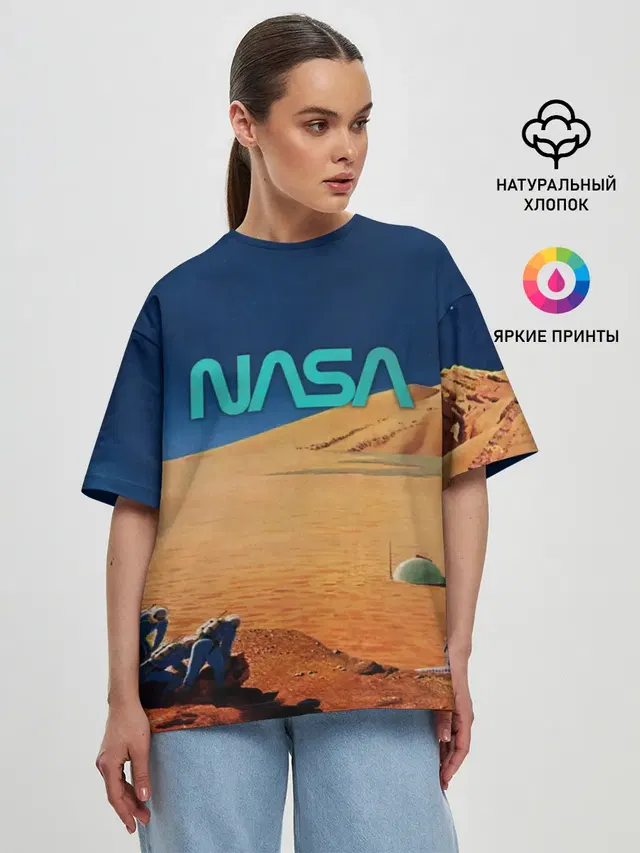 Женская футболка оверсайз