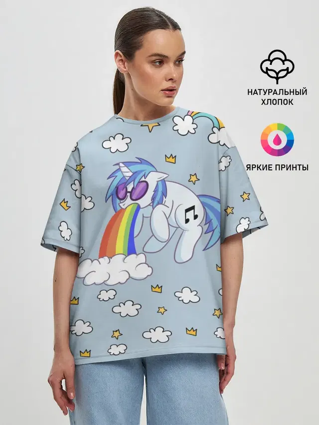 Женская футболка оверсайз