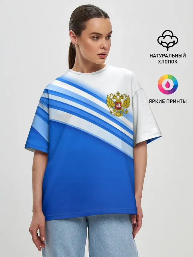 Женская футболка оверсайз