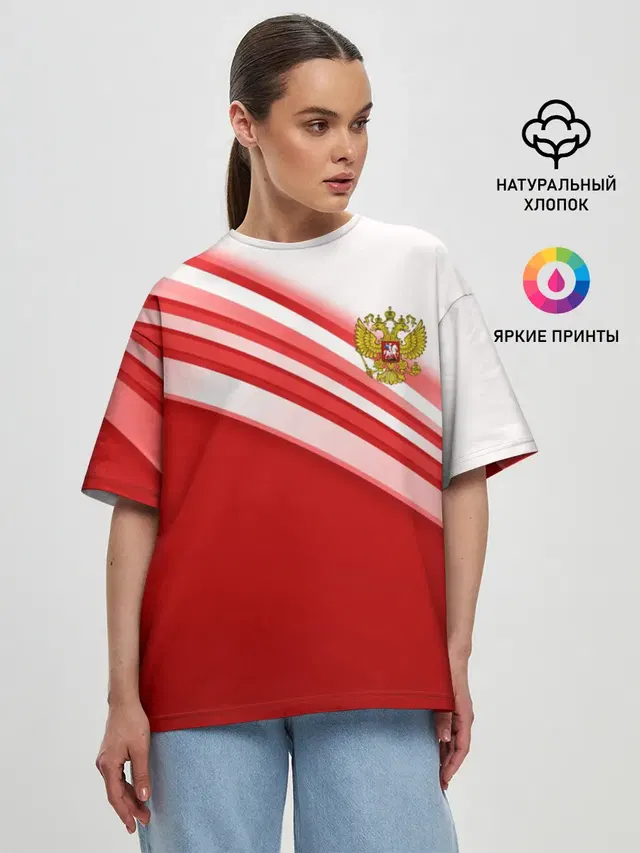 Женская футболка оверсайз