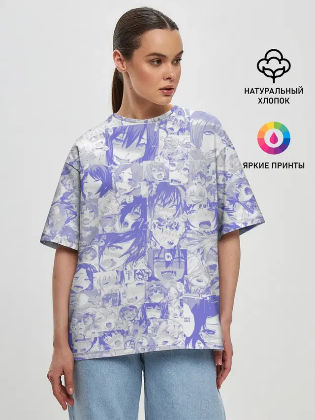 Женская футболка оверсайз
