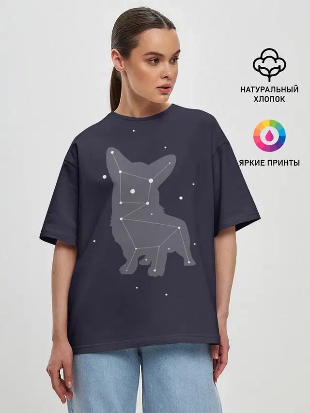 Женская футболка оверсайз