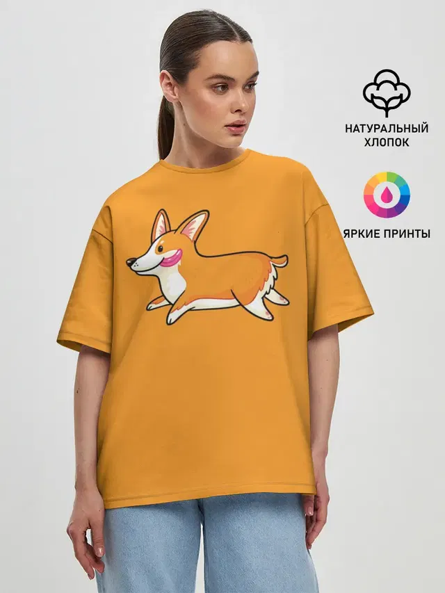 Женская футболка оверсайз