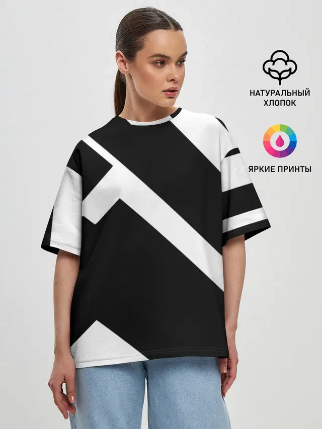Женская футболка оверсайз