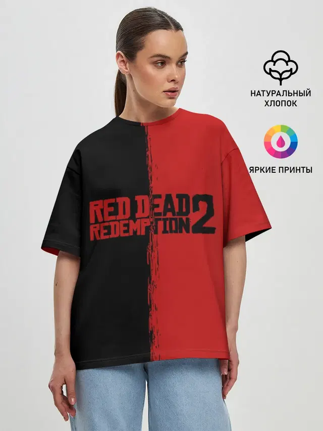 Женская футболка оверсайз