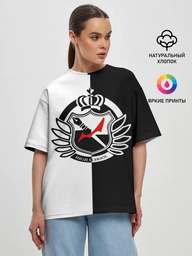 Женская футболка оверсайз