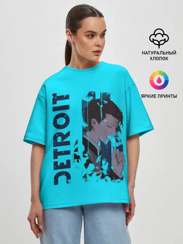 Женская футболка оверсайз