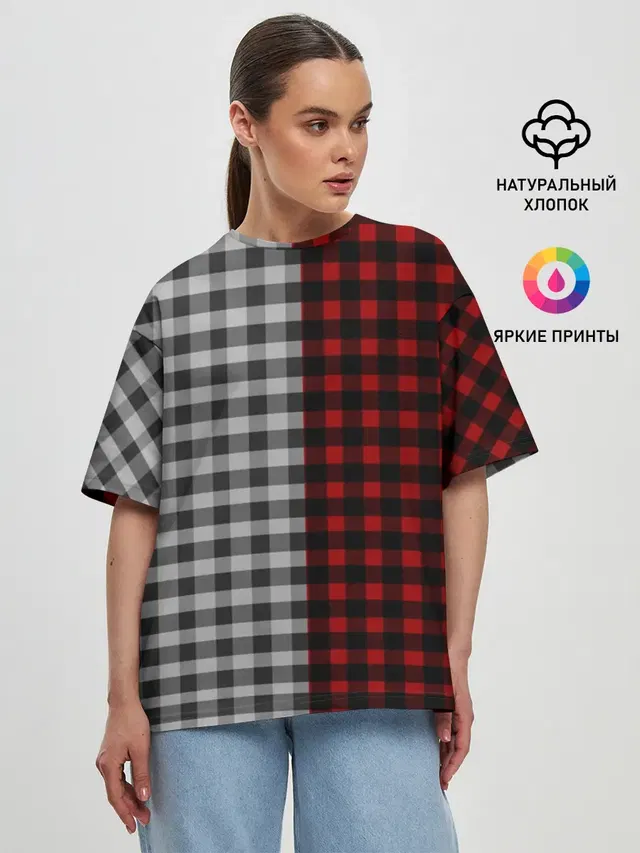 Женская футболка оверсайз