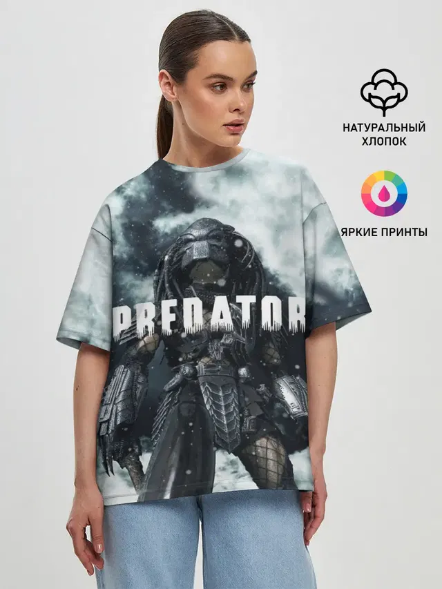 Женская футболка оверсайз