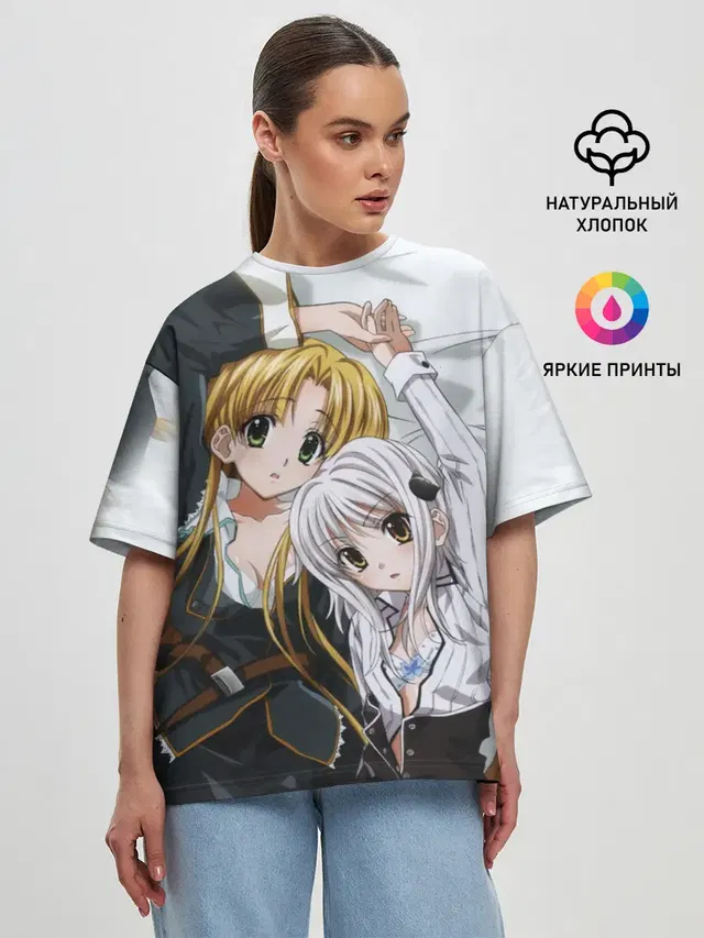 Женская футболка оверсайз