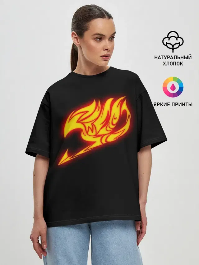 Женская футболка оверсайз