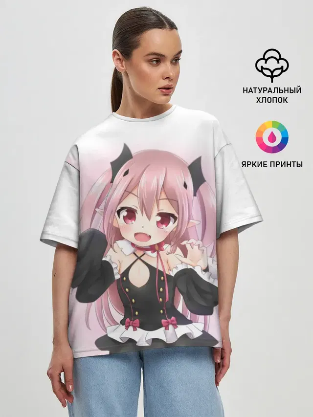 Женская футболка оверсайз