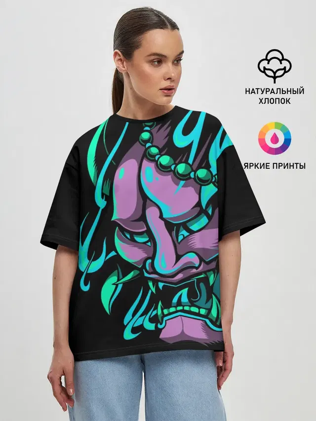 Женская футболка оверсайз
