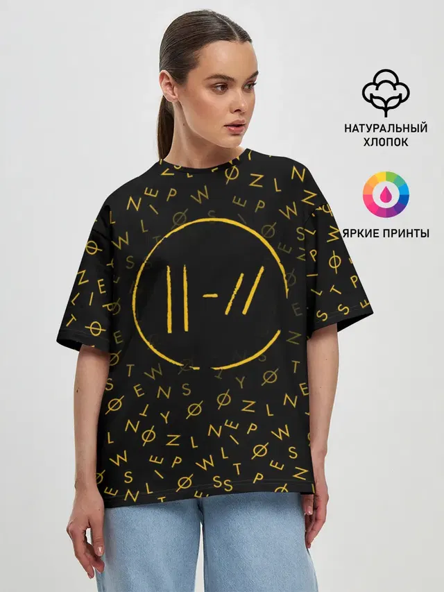 Женская футболка оверсайз