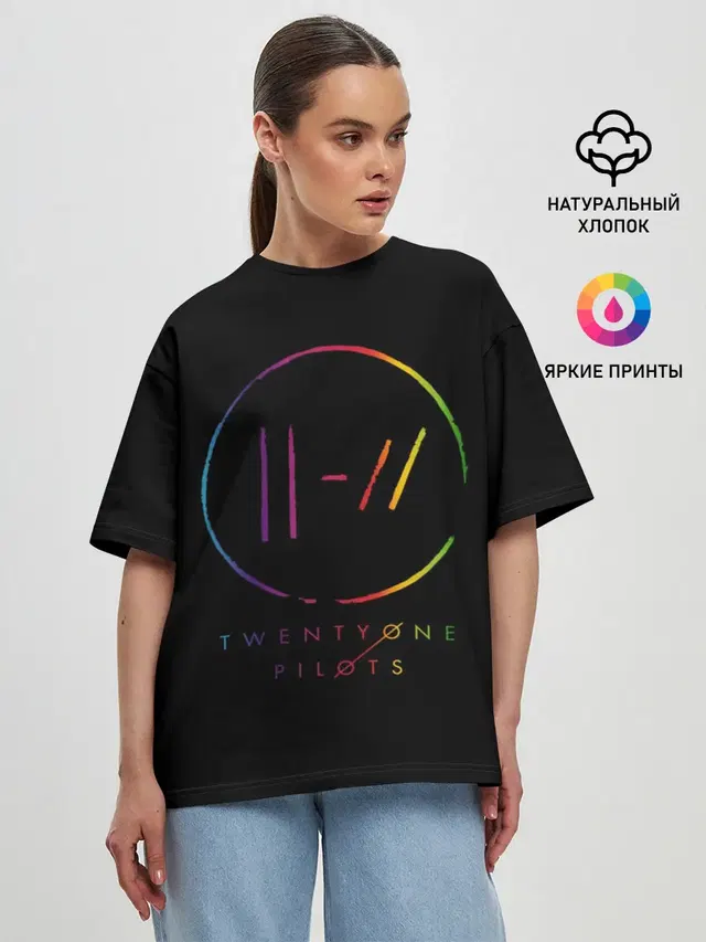 Женская футболка оверсайз