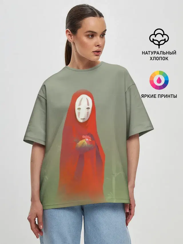 Женская футболка оверсайз