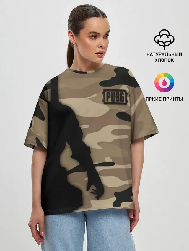 Женская футболка оверсайз