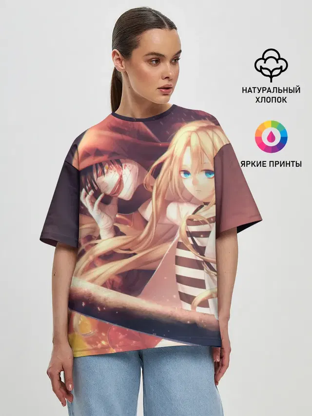 Женская футболка оверсайз