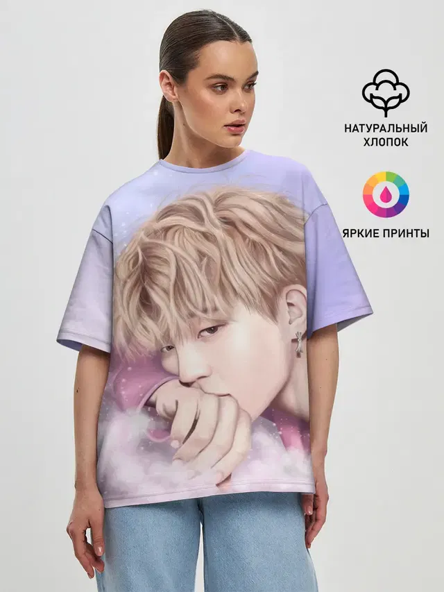Женская футболка оверсайз