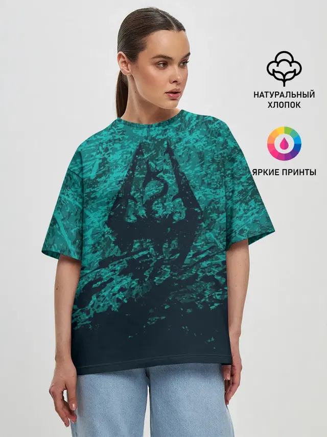 Женская футболка оверсайз