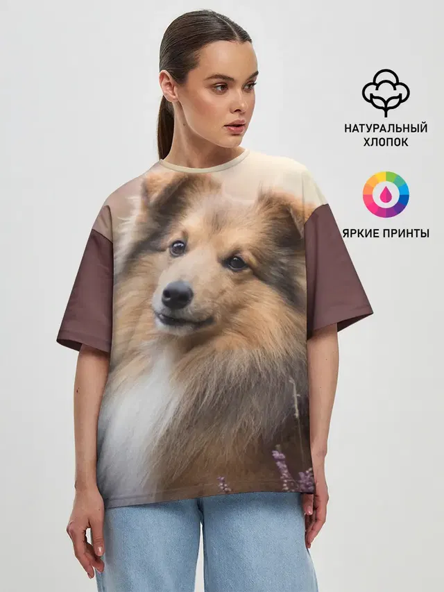 Женская футболка оверсайз