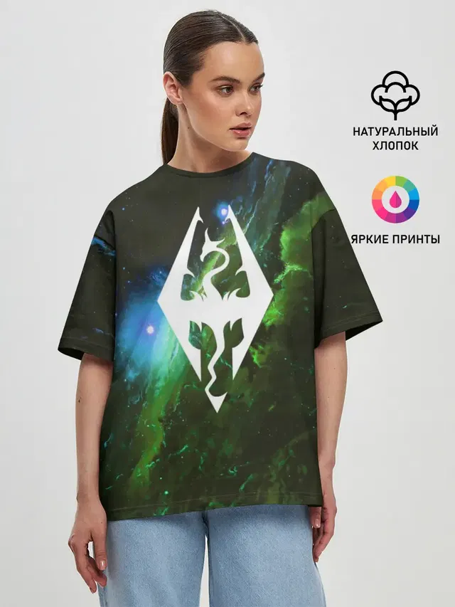 Женская футболка оверсайз