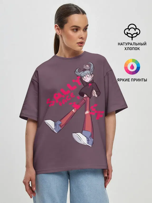 Женская футболка оверсайз