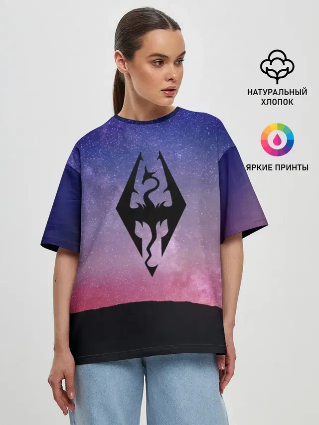 Женская футболка оверсайз