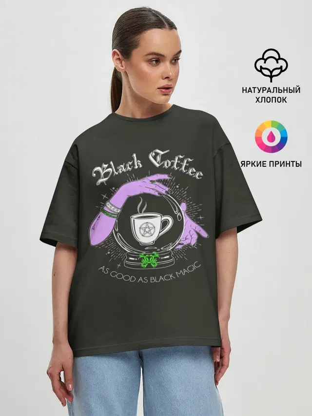 Женская футболка оверсайз