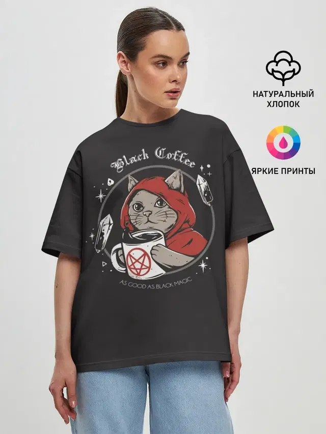 Женская футболка оверсайз