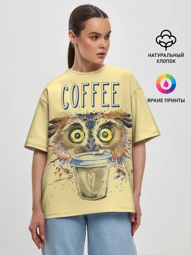 Женская футболка оверсайз