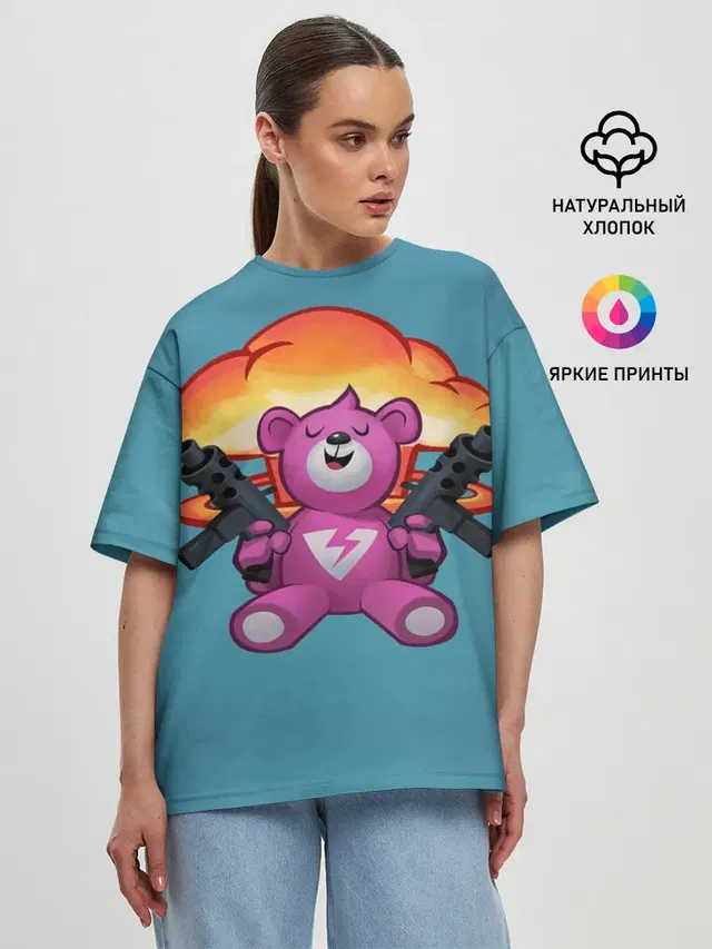 Женская футболка оверсайз