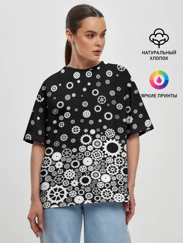 Женская футболка оверсайз