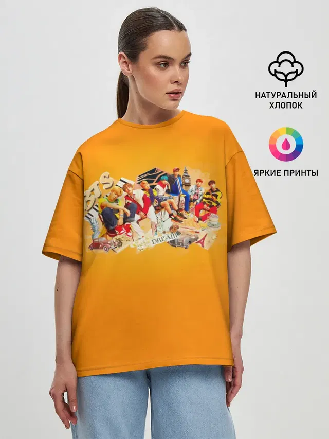 Женская футболка оверсайз
