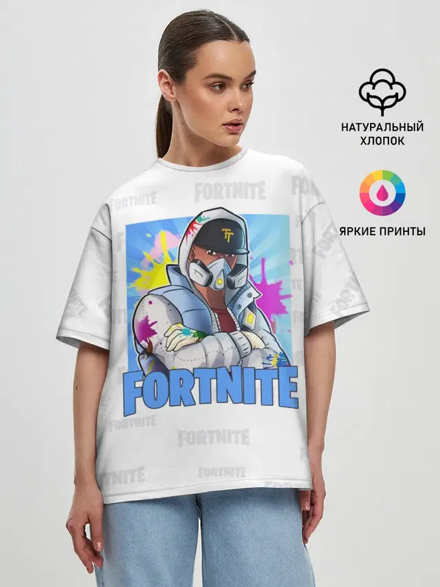 Женская футболка оверсайз
