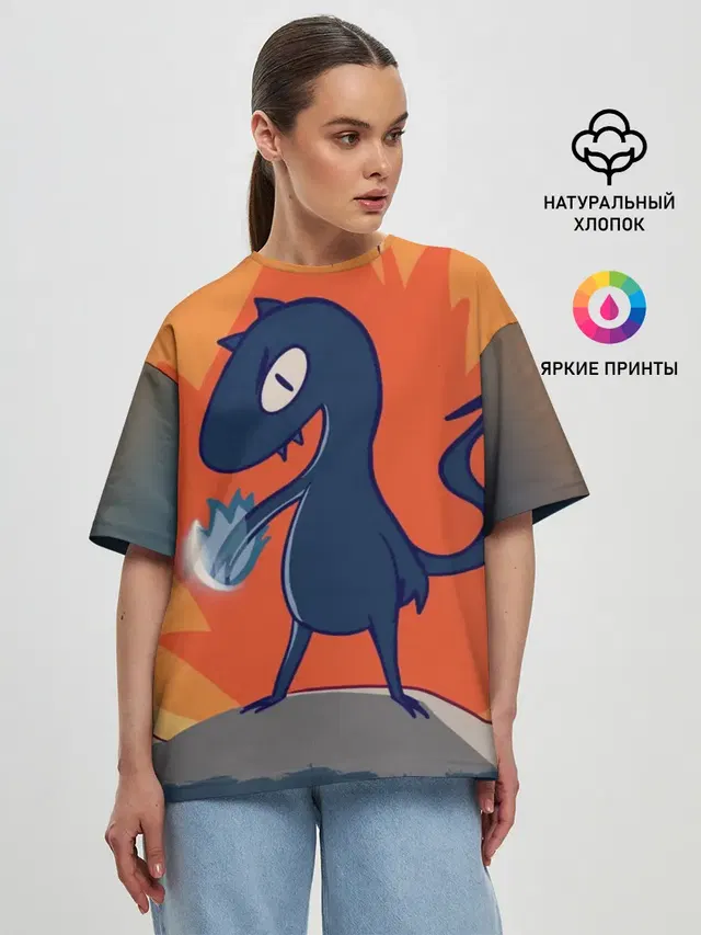 Женская футболка оверсайз