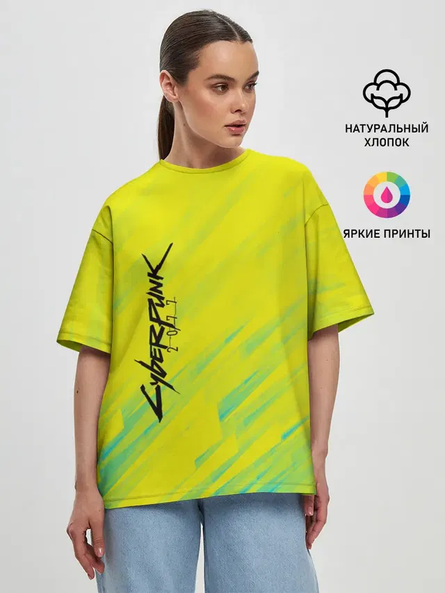 Женская футболка оверсайз