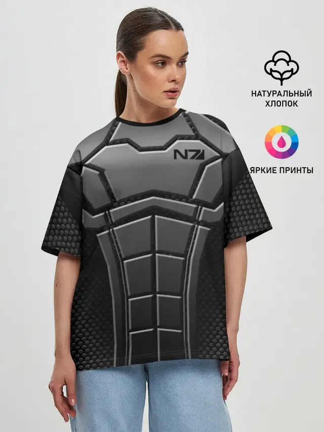 Женская футболка оверсайз