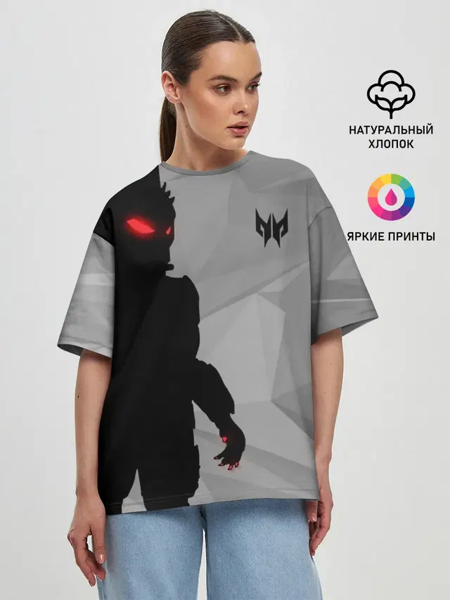 Женская футболка оверсайз