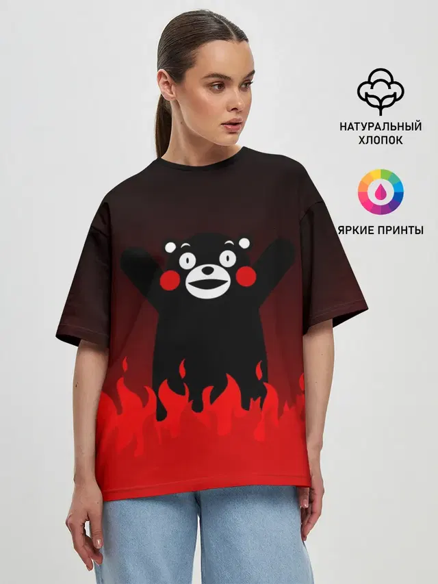 Женская футболка оверсайз