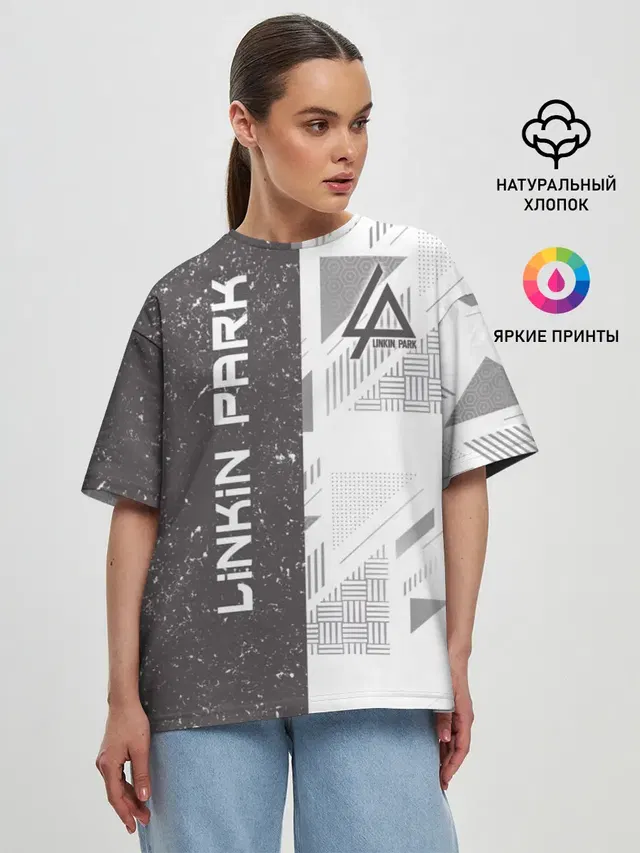 Женская футболка оверсайз
