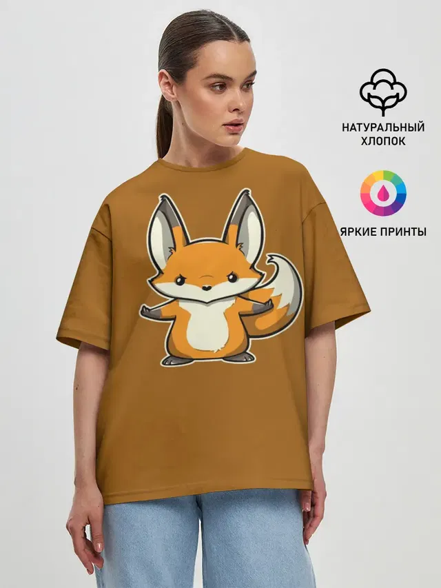 Женская футболка оверсайз